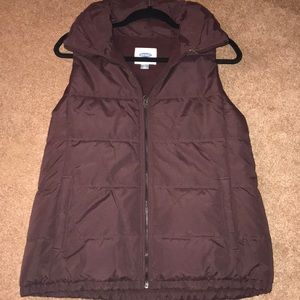 Old navy Maroon puff vest